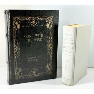 Gone With The Wind Margaret Mitchell Wooden Book Storage Box with 1964 Hardback